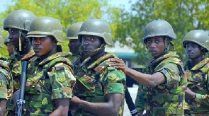 Photo of some personnel of the Ghana Armed Forces