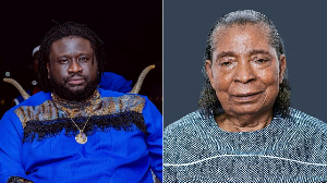 Ajagurajah (L) and Apostle Dr Safo Kantanka (R)