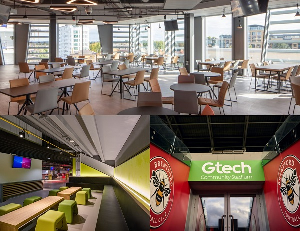 Photos of the interior view of the GTec Community Stadium