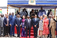 President Nana Addo Dankwa Akufo-Addo with the Francophone Ambassadors Group