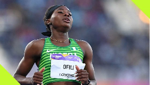 Nigerian athlete Favour Ofili