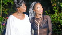 Efya with her mother