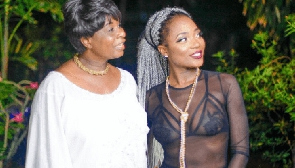 Efya with her mother