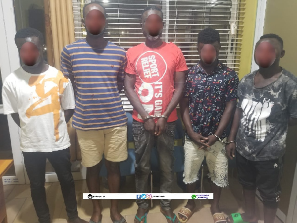 Some of the suspects arrested by the police