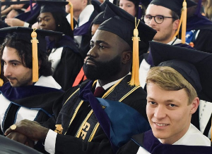 Okatakyie Afrifa-Mensah at his graduation ceremony
