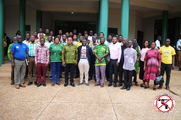 The initiative aimed to raise awareness about the dangers of small arms proliferation