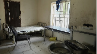 A hospital bed in Nigeria