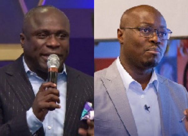 Rev Victor Kusi Boateng (left), Cassiel Ato Forson (right)