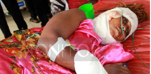 Ms Faridah Babirye Namutebi nursing wounds at Masaka regional referral hospital on August 19, 2024