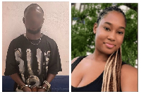 According to the police, Innocentia (R) was last seen with Michael Mensah