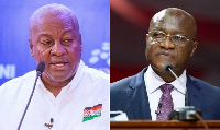 John Mahama (left) and Osei Kyei-Mensah Bonsu (right)