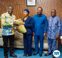 (M) Managing Director of TOR, Edmond Kombat with delegates from Burkina Fasa