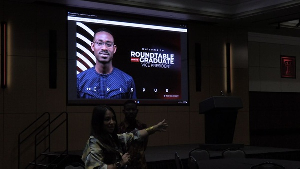 Crispus Ohene Ankomah at the presentation