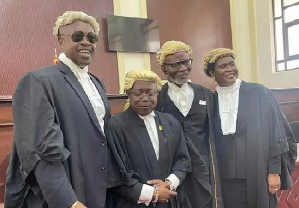 COP Nathaniel Kofi Boakye (left) and other notary public appointees