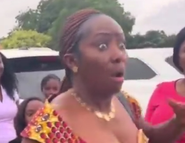 The woman in a state of shock upon hearing the news