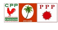The three Nkrumahist political parties