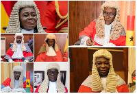 The Justices of the Supreme Court who heard the case against Speaker Alban Bagbin