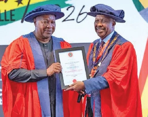 President Mahama was also presented with a plaque and a certificate at the conference