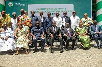 Samuel Abu Jinapor with some leaders at the commissioning event