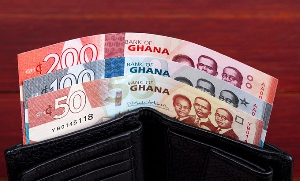 File photo of Ghanaian cedi notes