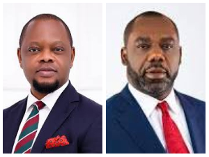 Justice Srem Sai and Dr Matthew Opoku Prempeh, (NAPO)