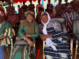 Hajia Zuwera Ibrahimah (left) is the Member of Parliament for Salaga South