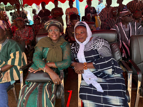 Hajia Zuwera Ibrahimah (left) is the Member of Parliament for Salaga South