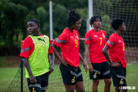 Black Queens players in training