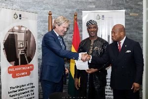 The handing over ceremony was held at Marriott Hotel in Accra