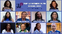 Women in PR Ghana has unveiled the Top 10 Women in PR for the year 2023