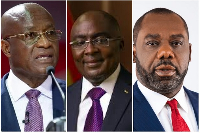 (L-R): Osei Kyei-Mensah-Bonsu, Dr. Mahamudu Bawumia and Dr. Matthew Opoku Prempeh (NAPO)