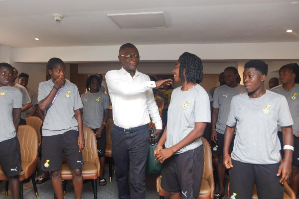 Kofi Adams at the camp of the Black Queens