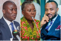 L-R: Alhassan Tampuli Sulemana, Emelia Arthur and Jerry Ahmed clashed during a sitting