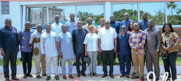 Former President John Dramani Mahama with MP who were unsuccessful in their re-election