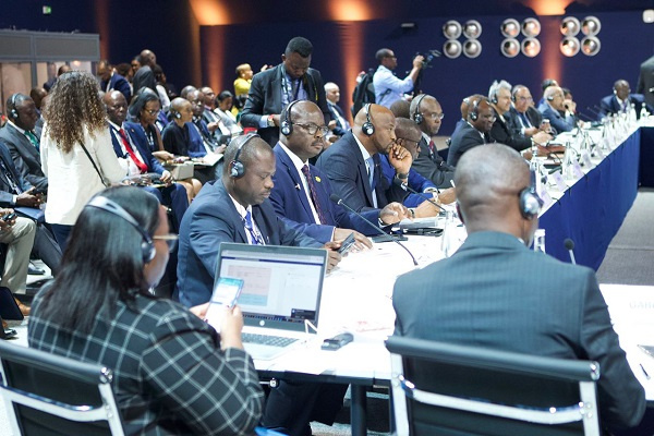 BoG Governor, Dr. Ernest Addison during the meeting