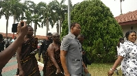 Chairman Wontumi arriving at the Manyhia Palace