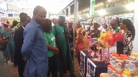 Osman Mamuda and others at the GrEEN Regional Trade show