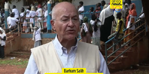 UN High Commissioner for Refugees, Barham Salih, visit Ura refugee settlement in Ethiopia