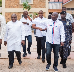 Seth Acheampong with Dr. Bawumia, others