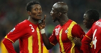 Asamoah Gyan, moments after he missed the penalty against Uruguay