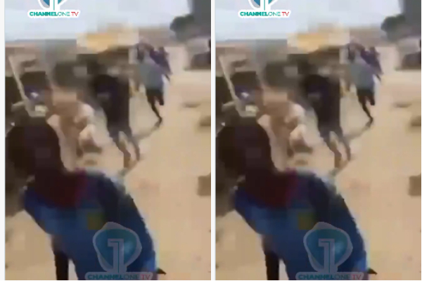 Chaos erupted at the  Adjen Kotoku Onion Market