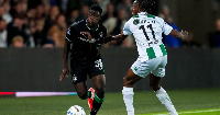 Ghana winger Ibrahim Osman controlling the ball