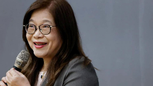 Kuan Bi-ling observed coast guard drills on Taiping Island, also claimed by China