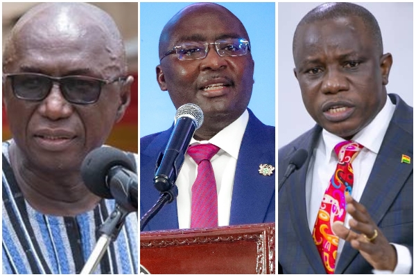 Ambrose Dery, Dr Mahamudu Bawumia, and Dominic Nitiwul