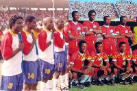 A file photo of Hearts of Oak's 64 Battalion and the 1983 team of Asante Kotoko