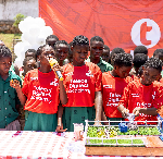 Ruth Martey and teammates present their ‘smart farm’ at Telecel DigiTech graduation ceremony