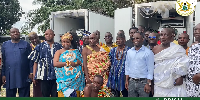 The health minister among some stakeholders during the visitation