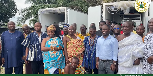 The health minister among some stakeholders during the visitation