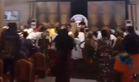 Rev. Owusu-Bempah's church members jubilating over Mahama's election victory