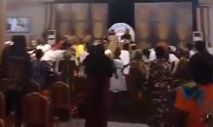 Rev. Owusu-Bempah's church members jubilating over Mahama's election victory